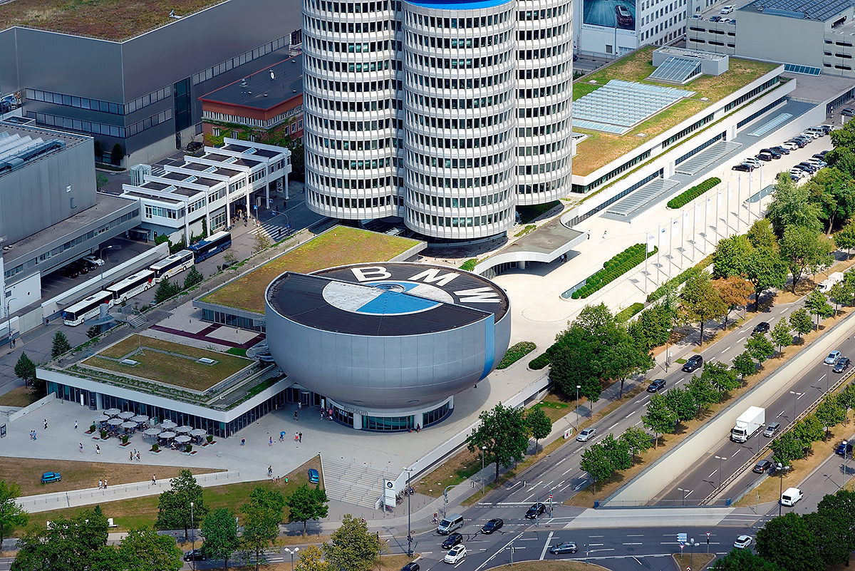 Музей BMW, вид сверху