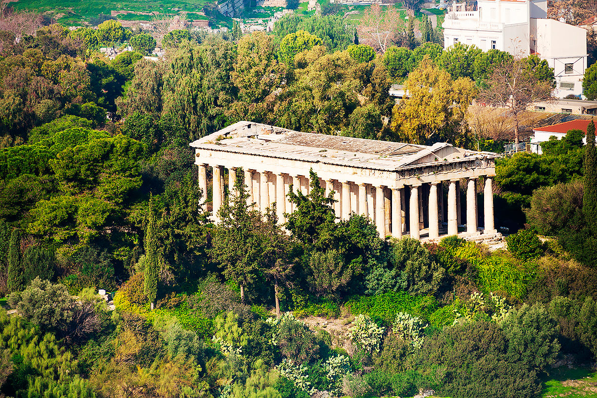 Храм Гефеста, вид сверху