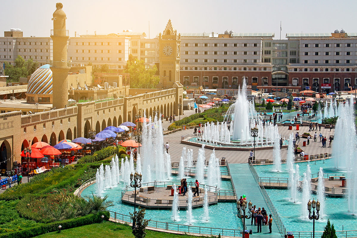 Главная площадь города Эрбиль, Курдистан