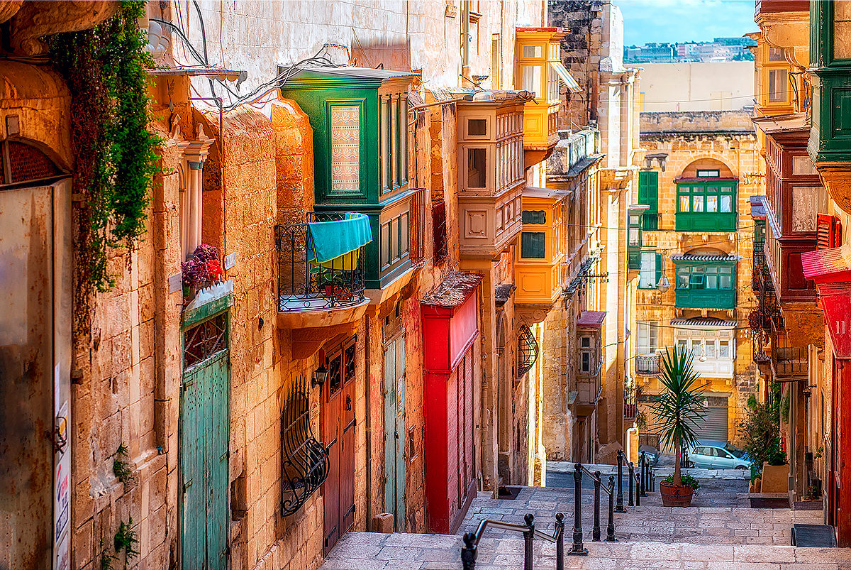 Старинные улочки Валлетты, Мальта