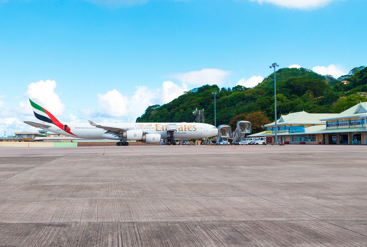 Борт Emirates на Сейшельских островах