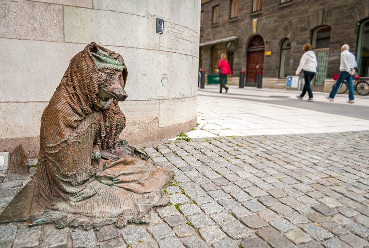 Памятник лисенку-беспризорнику, Стокгольм