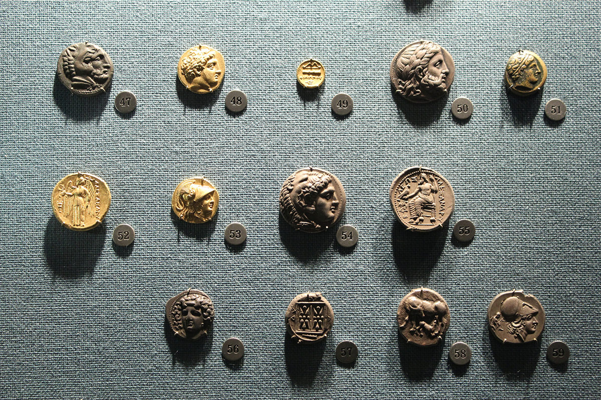 Экспонаты в Королевском кабинете монет, Стокгольм