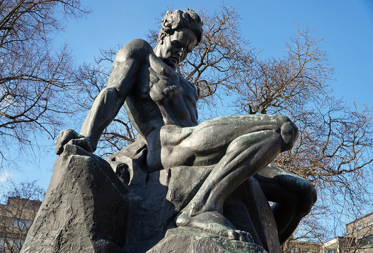 Памятник  Августу Стридбергу, Стокгольм