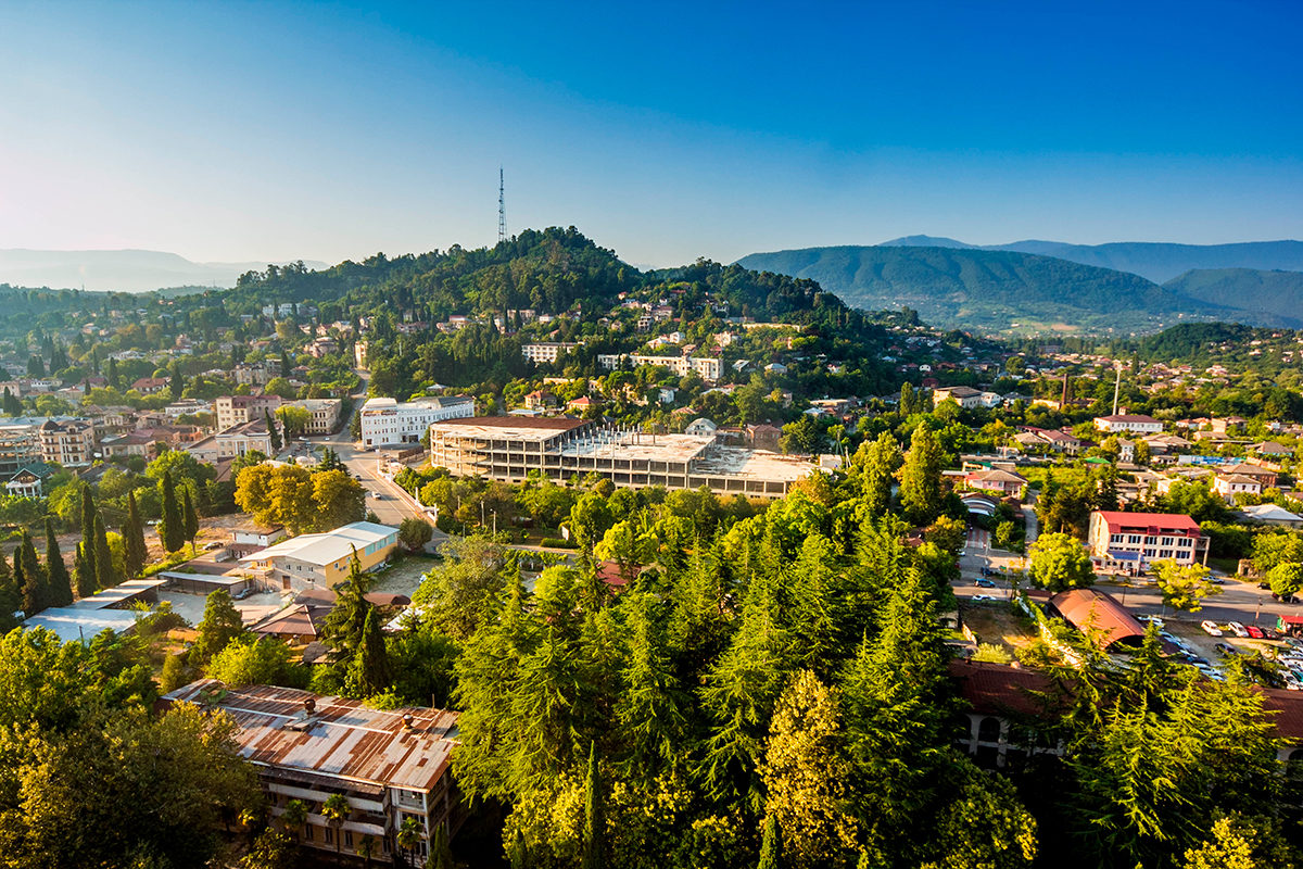 Столица Абхазии, панорама