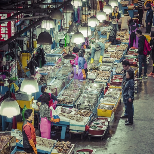 Рыболовный рынок Норянгджин