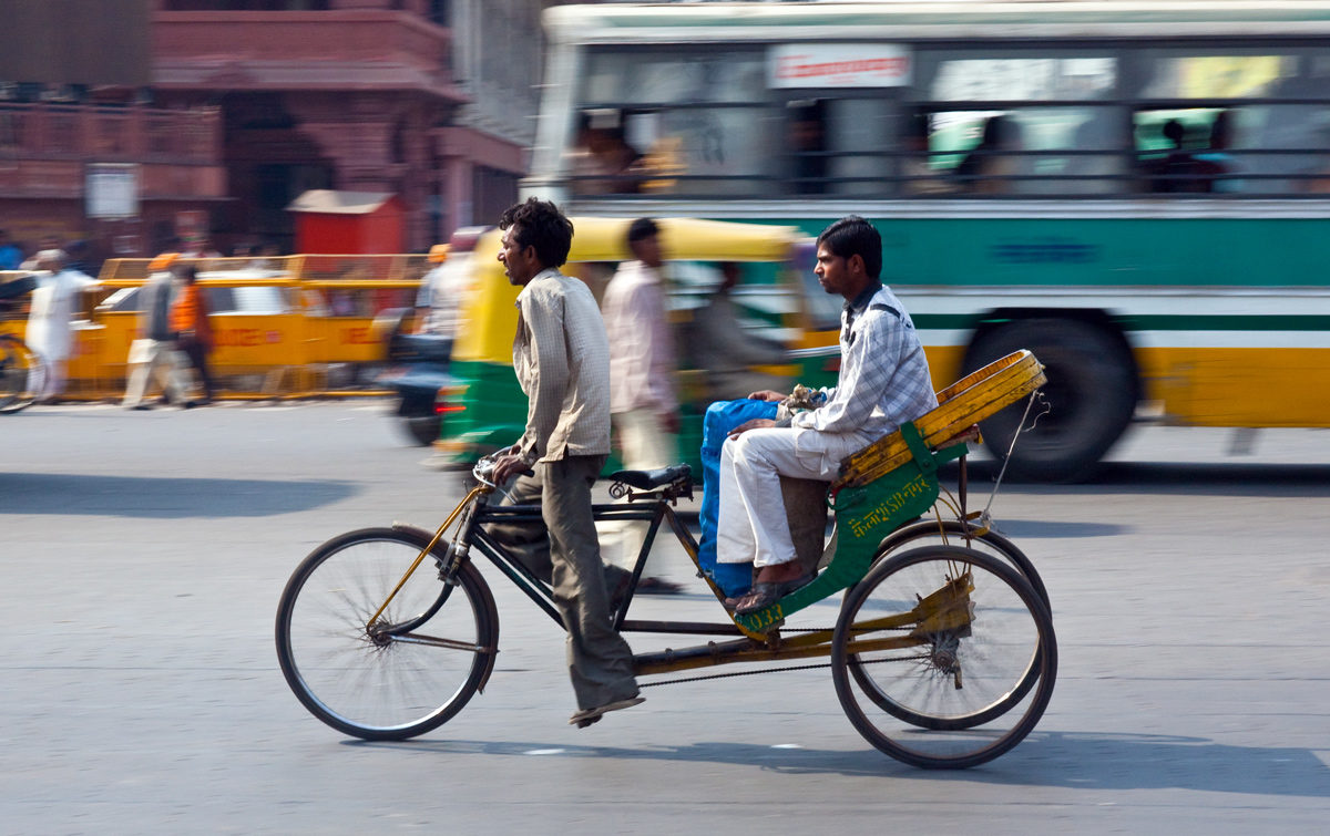 Рикша в Дели