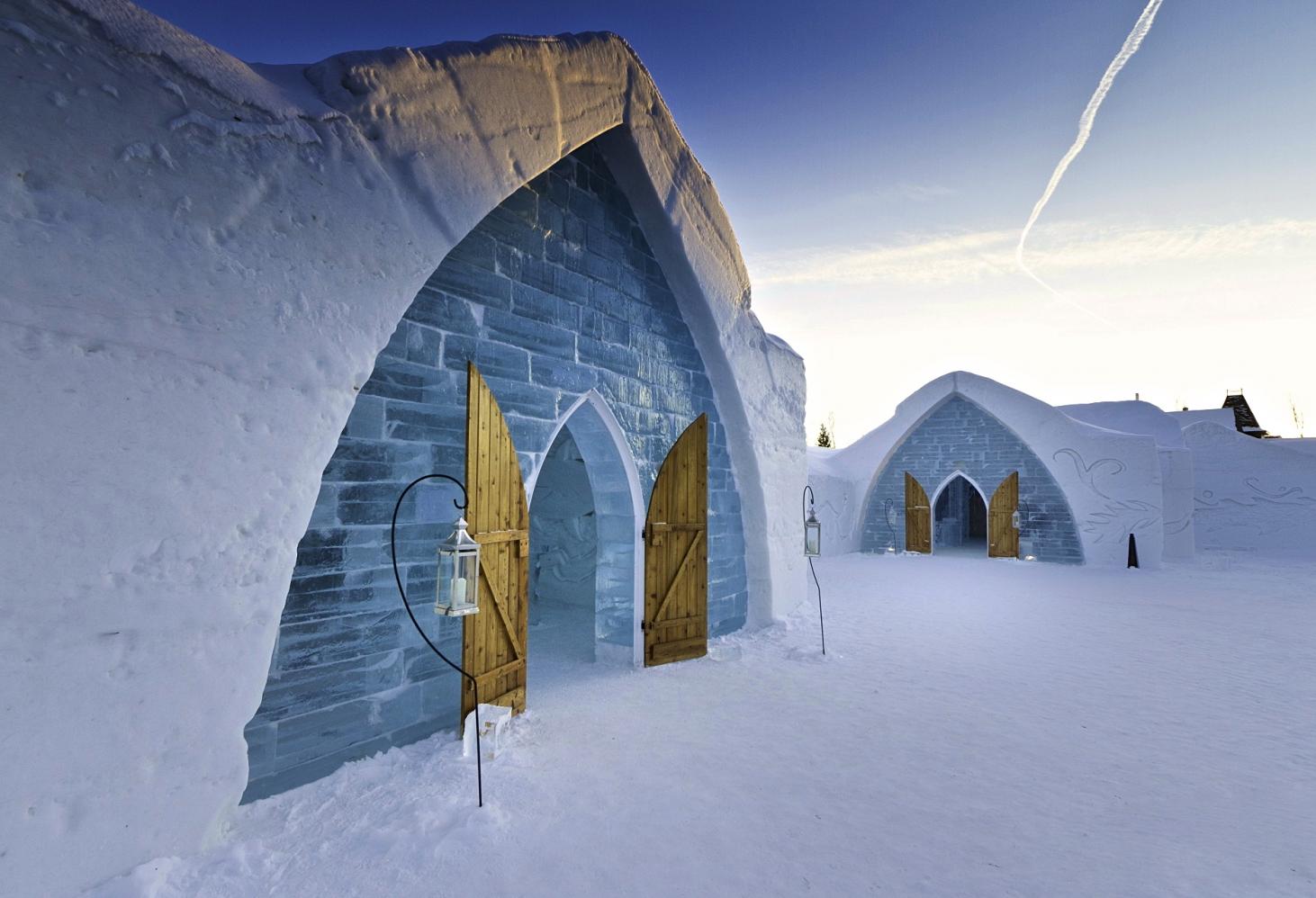 Hôtel de Glace — ледяной отель в Квебеке, Канада