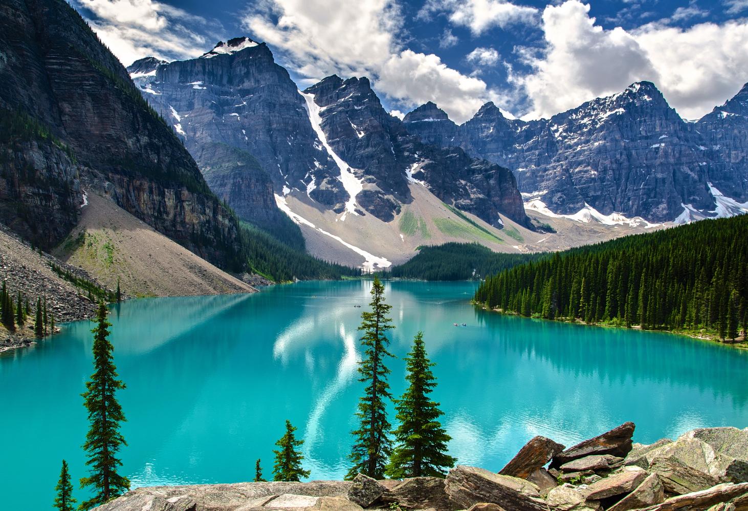 Озеро Морейн (Moraine Lake), Канада.