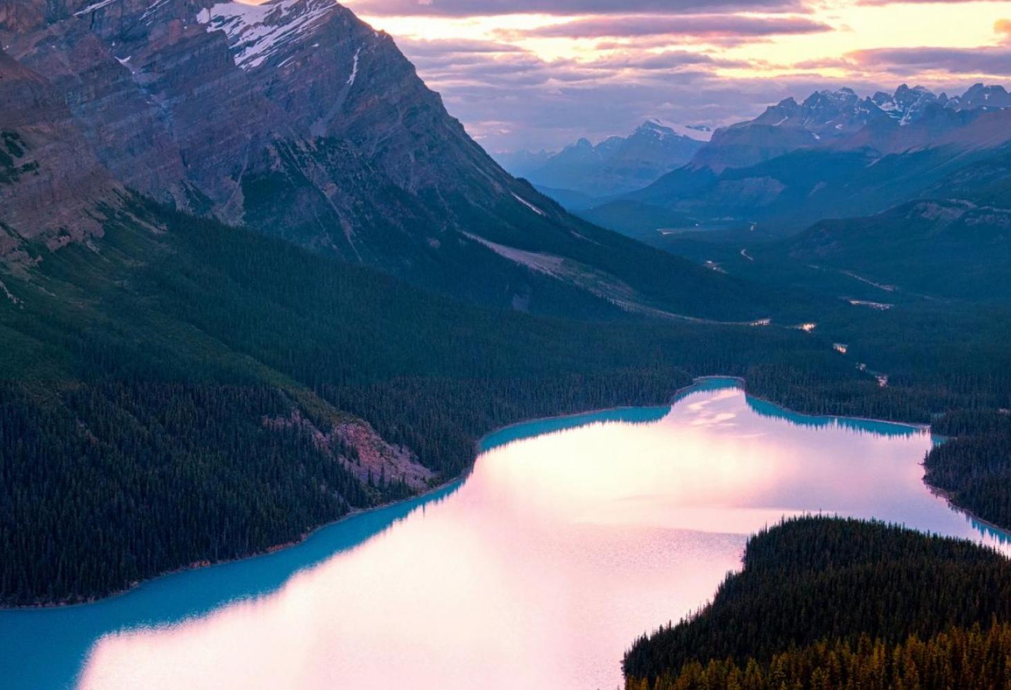Озеро Пейто (Peyto Lake), Канада.
