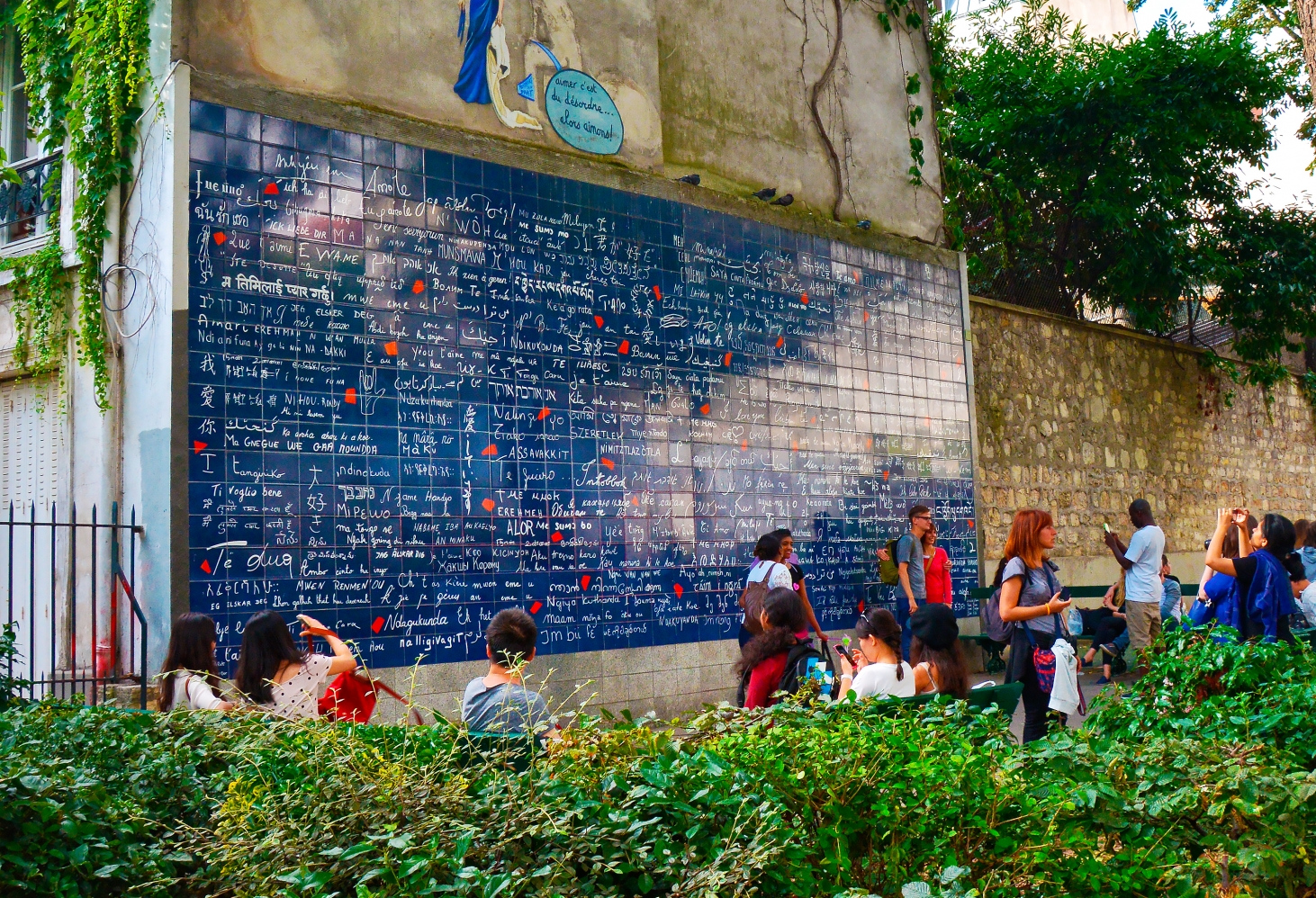 Стена любви в Париже, Франция